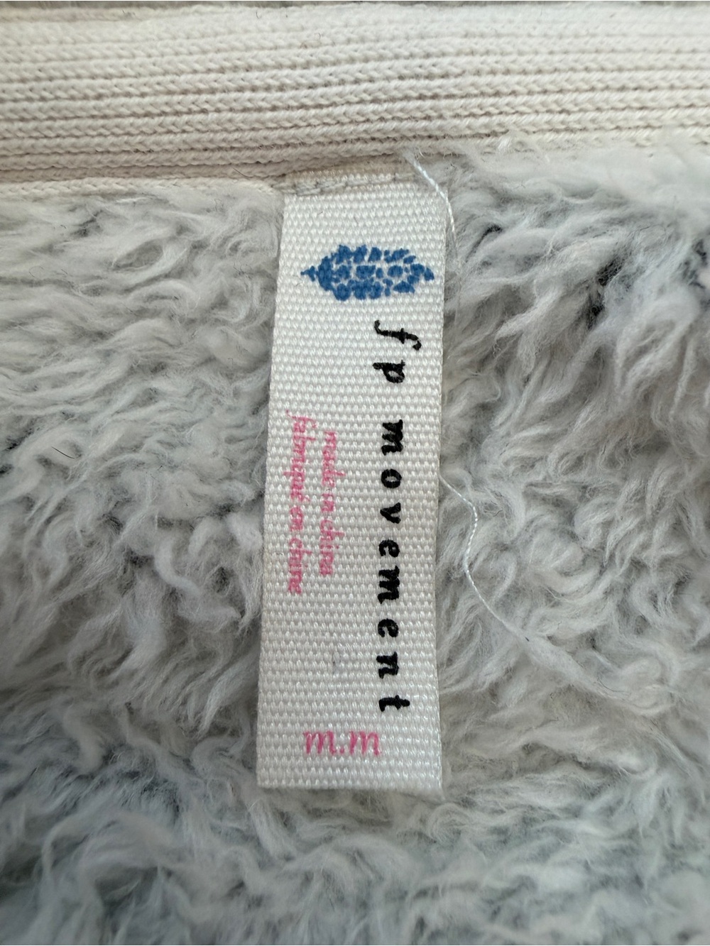 Free People Movement 1/4 Zip Fleece Sweatshirt Size Medium Soft Fall Winter Boho - Picture 3 of 11